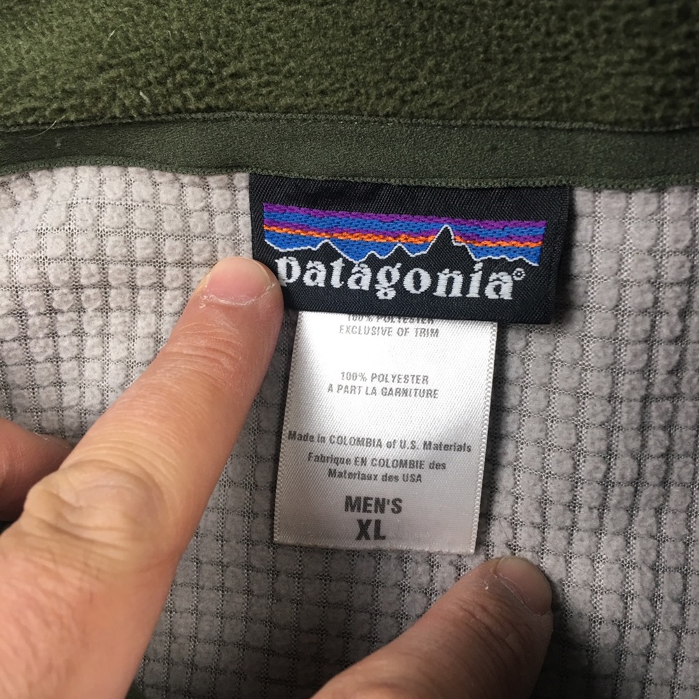 Patagonia Mens R1 Green Fleece Jacket XL B2216 - Picture 3 of 7